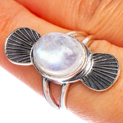 Rainbow Moonstone Ring Size 6.75 (925 Sterling Silver) R147233