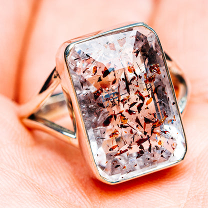 Premium Faceted Lepidocrocite Ring Size 8.75 (.925 Sterling Silver)