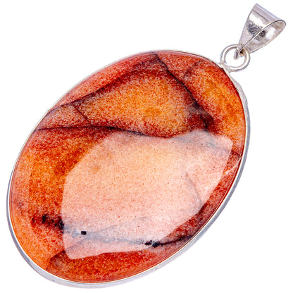 Sunstone Pendant 2 3/8" (Silver Plated)
