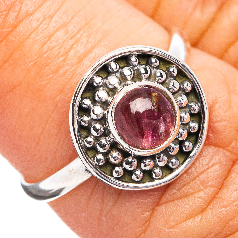 Pink Tourmaline Ring Size 6 (.925 Sterling Silver)