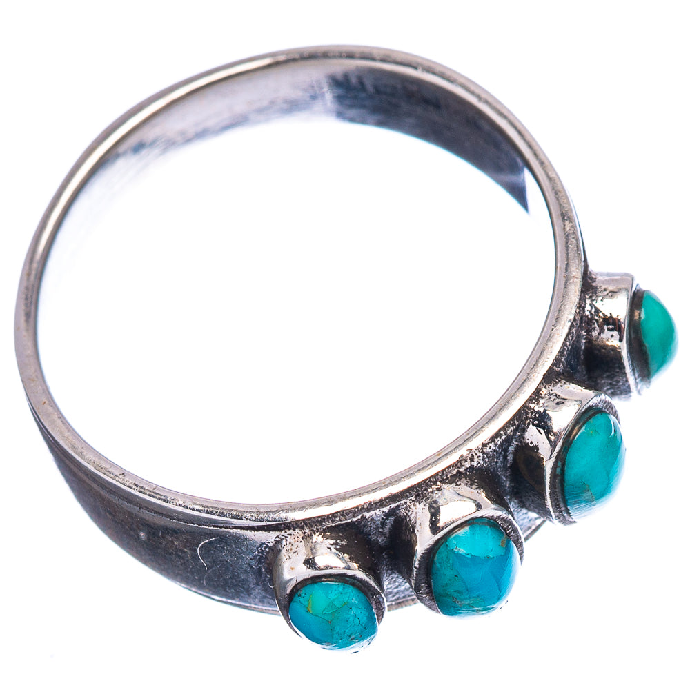 Native Style Mohave Turquoise Ring Size 6.5 (.925 Sterling Silver)