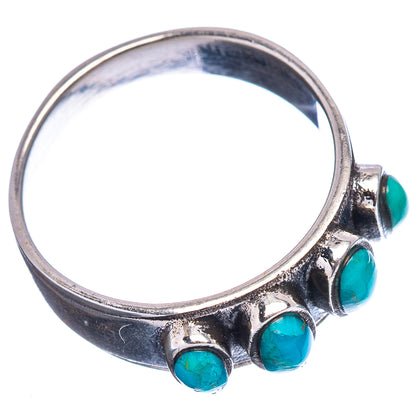 Native Style Mohave Turquoise Ring Size 6.5 (.925 Sterling Silver)