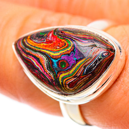Fordite Ring Size 7.25 (925 Sterling Silver) RING138553