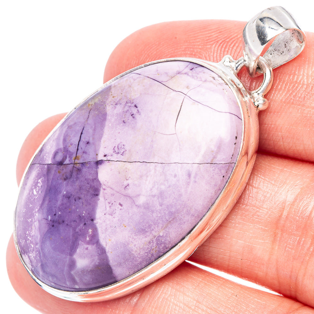 Rare Tiffany Stone Pendant 1 7/8" (925 Sterling Silver) P42462