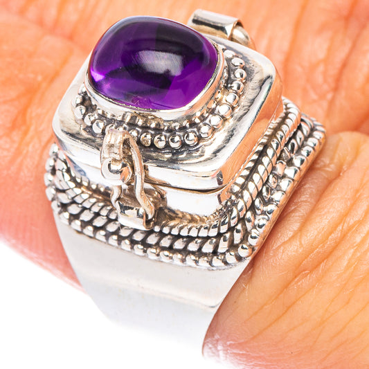 Poison Amethyst Ring Size 6.5 (925 Sterling Silver) R7183