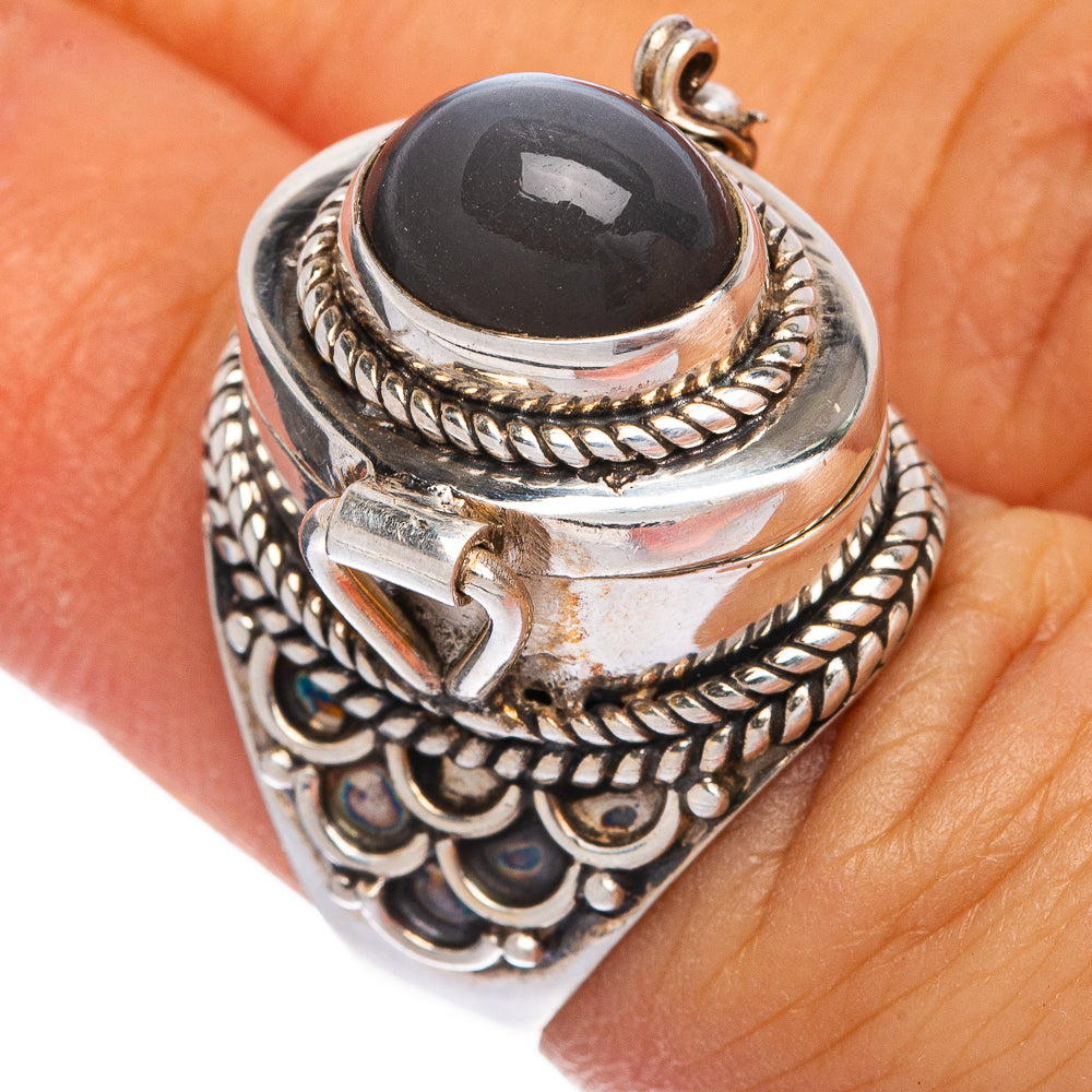 Poison Natural Moonstone Ring Size 5.75 (925 Sterling Silver) R145345