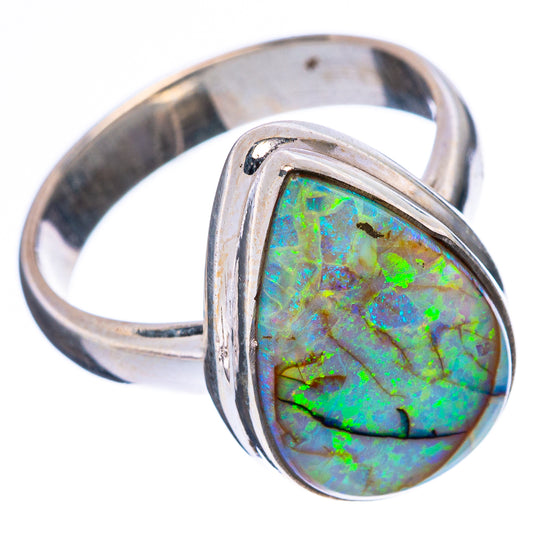 Rare Sterling Opal Ring Size 7 (925 Sterling Silver) R4411