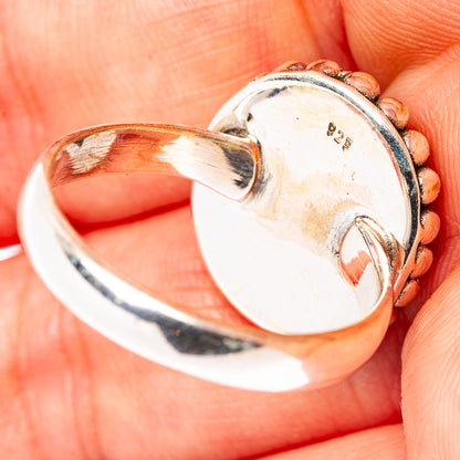 Aurora Opal Ring Size 7.5 (.925 Sterling Silver)