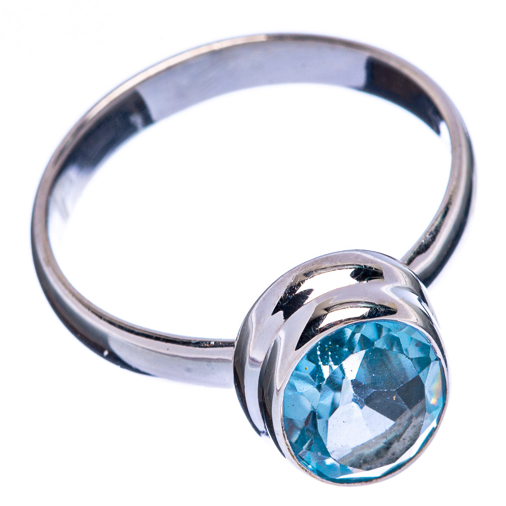 Blue Topaz Ring Size 8.25 (925 Sterling Silver) R146443