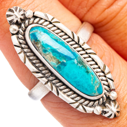 Mohave Turquoise Ring Size 7 Adjustable (.925 Sterling Silver)