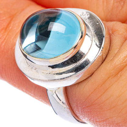 Natural Aquamarine Ring Size 6.5 (925 Sterling Silver) R145942