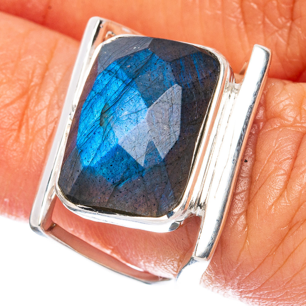 Premium Labradorite 925 Sterling Silver Ring Size 5.5 Ana Co R3565