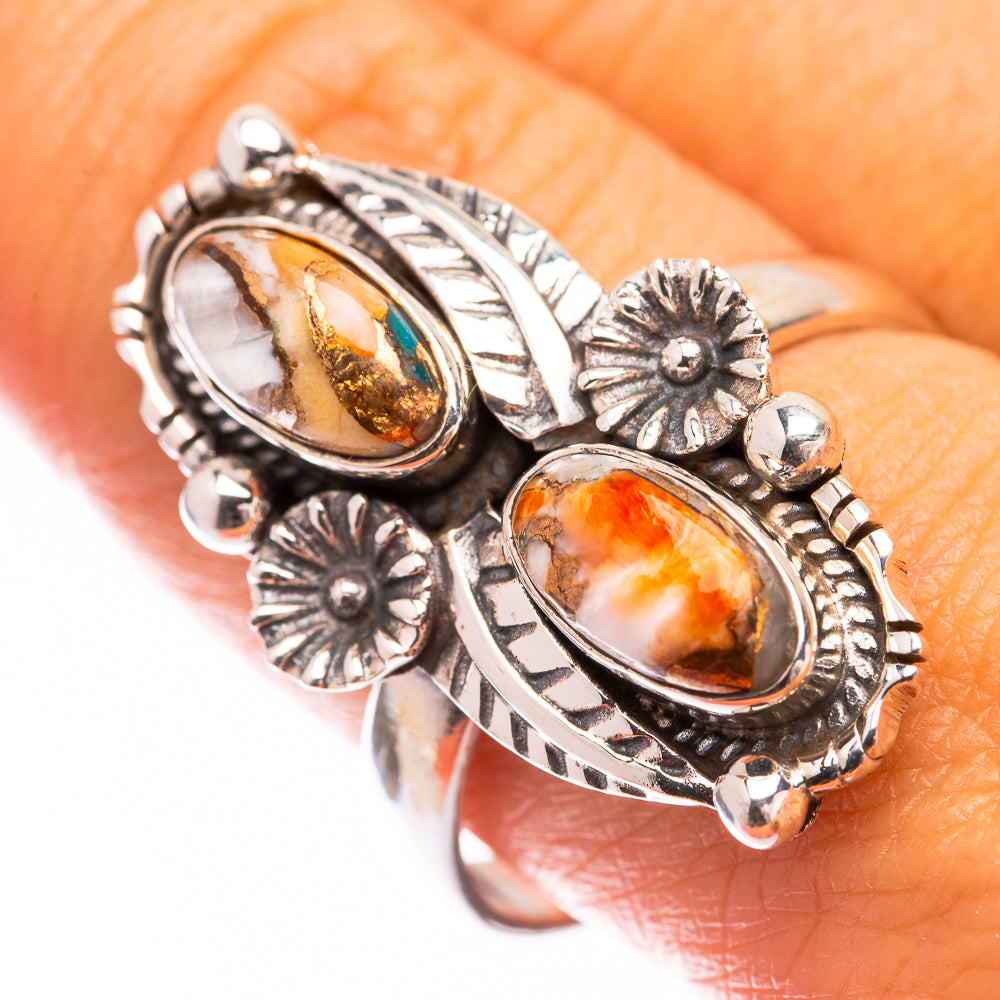 Spiny Oyster Turquoise Ring Size 9.75 (925 Sterling Silver) R140759