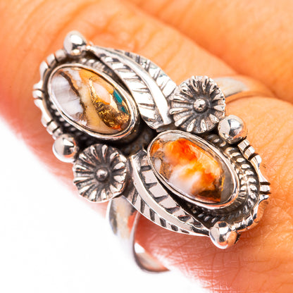 Spiny Oyster Turquoise Ring Size 9.75 (925 Sterling Silver) R140759