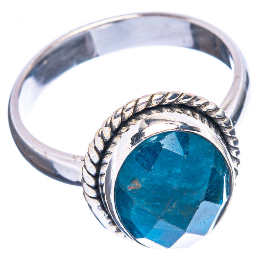 Rare Apatite Ring Size 8 (925 Sterling Silver) R5066