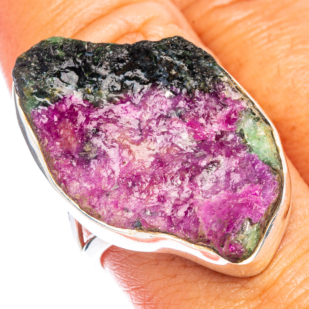 Ruby Zoisite Ring Size 9.5 (925 Sterling Silver) R7347