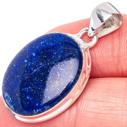 Lapis Lazuli Pendant 1 3/8" (925 Sterling Silver) P40889