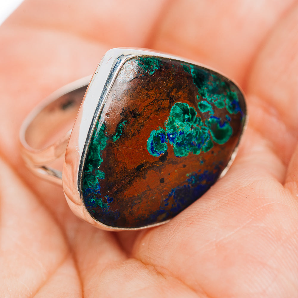 Premium Azurite Ring Size 9.5 (.925 Sterling Silver)