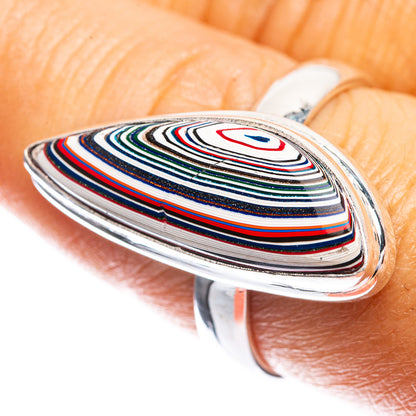 Fordite Ring Size 8.5 (925 Sterling Silver) R142454