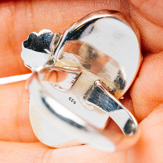 Exclusive Southwestern Style Black Onyx Ring Size 9 (.925 Sterling Silver)