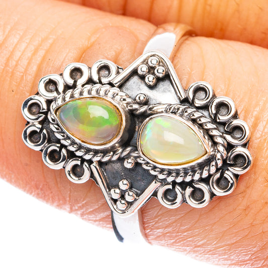 Rare  Ethiopian Opal Ring Size 8.5 (925 Sterling Silver) R3739