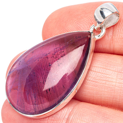 Amethyst Pendant 1 5/8" (925 Sterling Silver) P42175