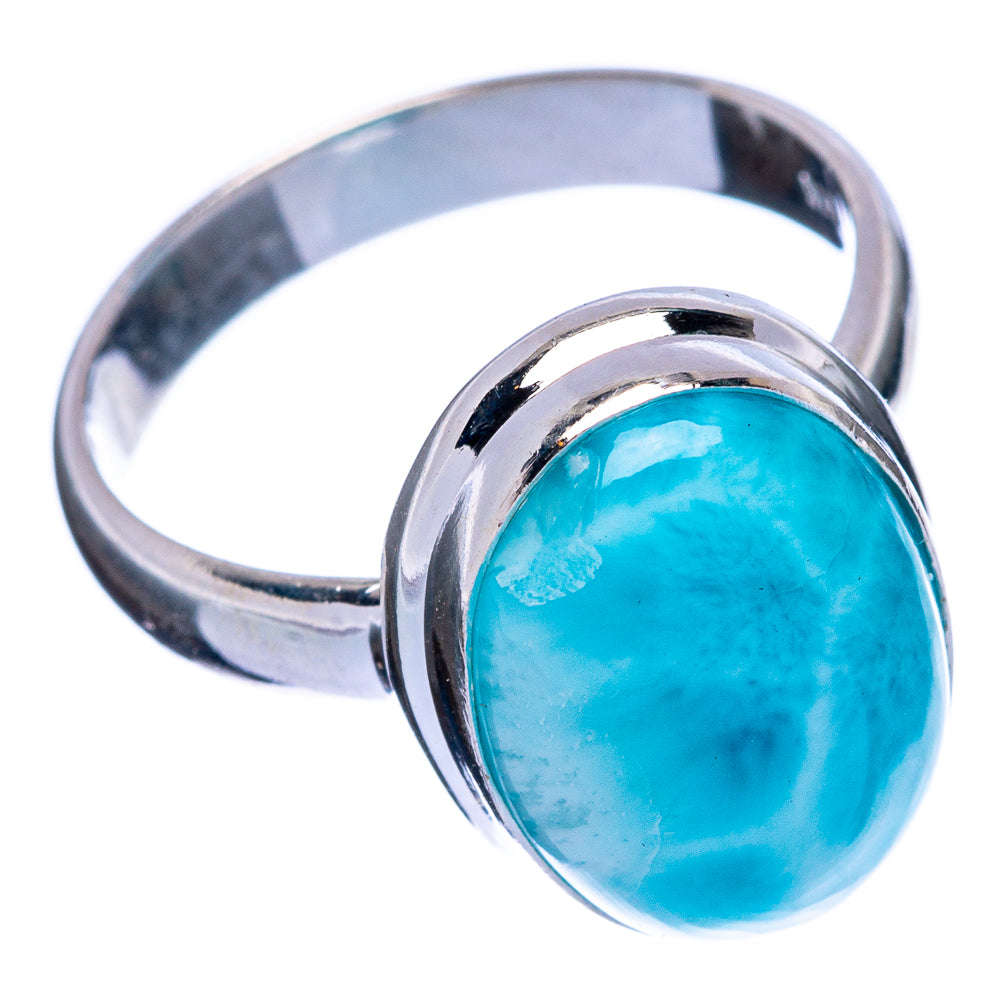 Rare Larimar Ring Size 6 (925 Sterling Silver) R146444
