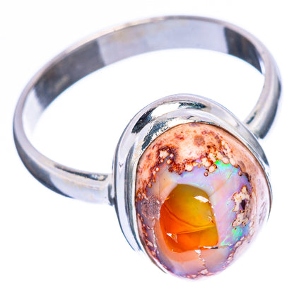 Rare Mexican Fire Opal Ring Size 10 (925 Sterling Silver) R2532