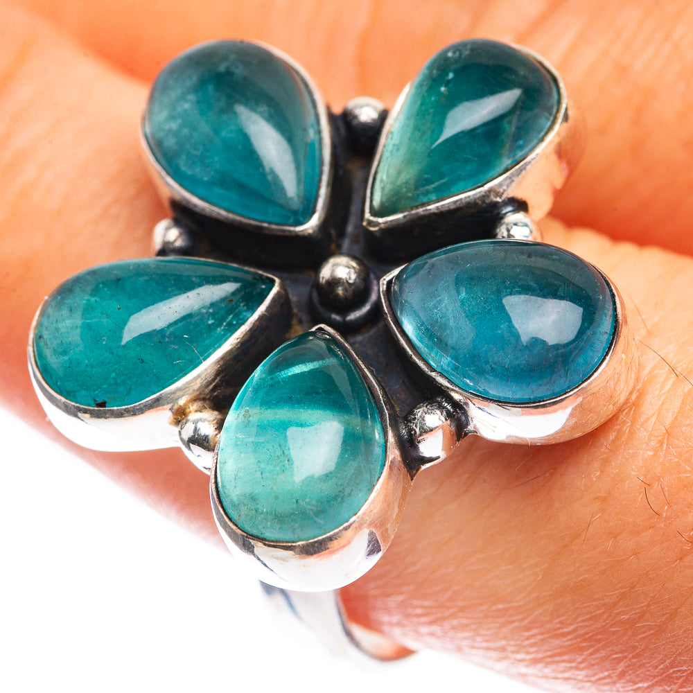 Blue Fluorite Ring Size 8.5 (925 Sterling Silver) RING143436