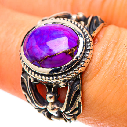 Purple Copper Composite Turquoise Ring Size 7.25 (925 Sterling Silver) RING138551