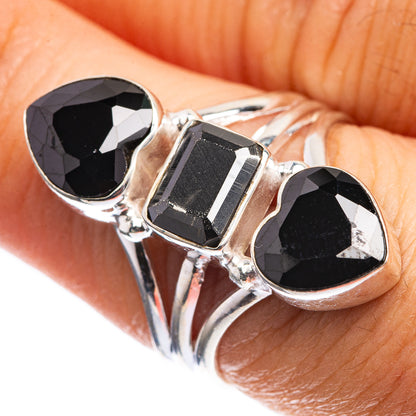 Black Onyx Ring Size 6.75 (925 Sterling Silver) R143116