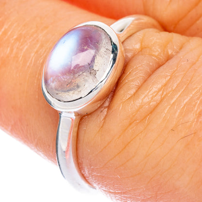 Rainbow Moonstone Ring Size 6.75 (925 Sterling Silver) R147165