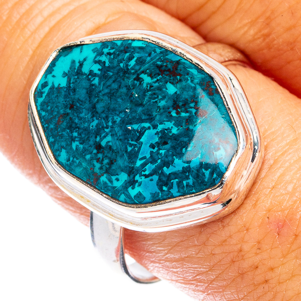 Shattuckite Ring Size 10 (925 Sterling Silver) R8483