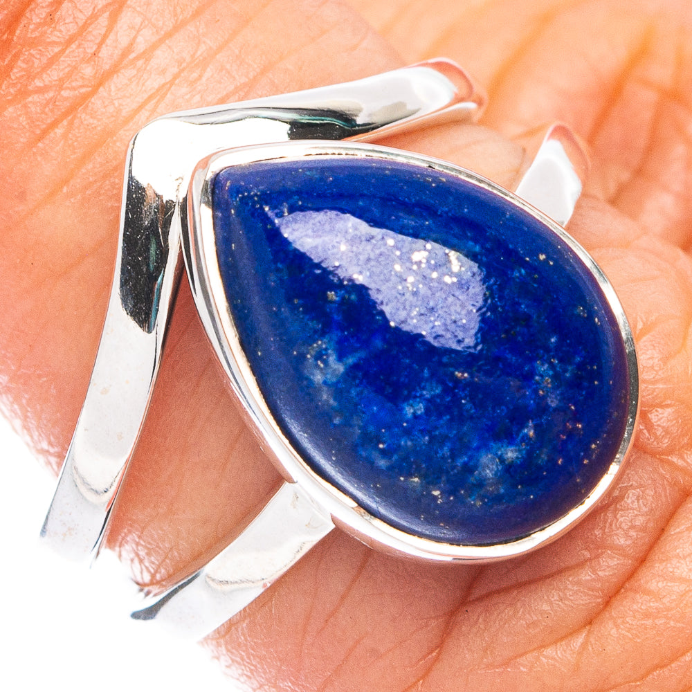 Premium Lapis Lazuli Ring Size 6 (925 Sterling Silver) R7631