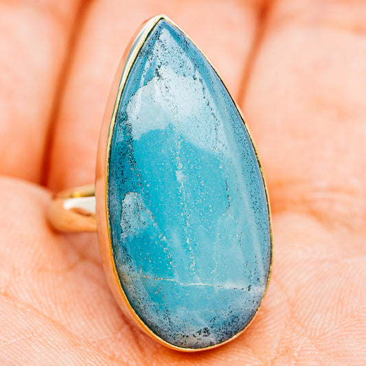Peruvian Opal Ring Size 6.75 (German Silver)