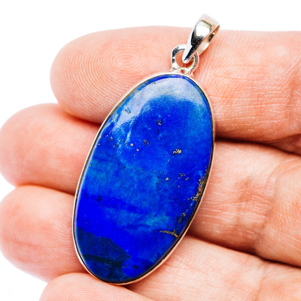 Rare Afghanite Pendant 1 3/4" (.925 Sterling Silver)