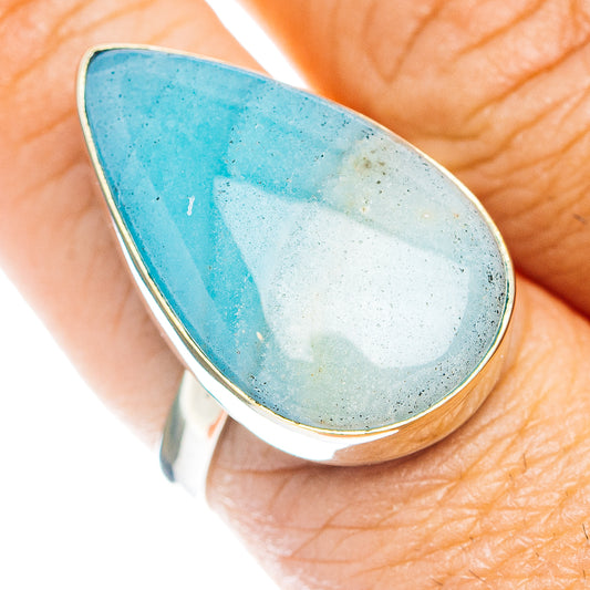 Peruvian Opal Ring Size 8.5 (German Silver)