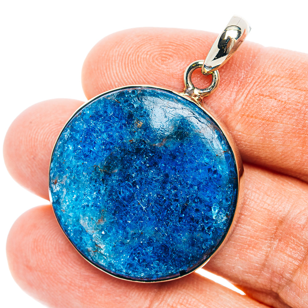 Apatite Pendant 1 5/8" (German Silver)
