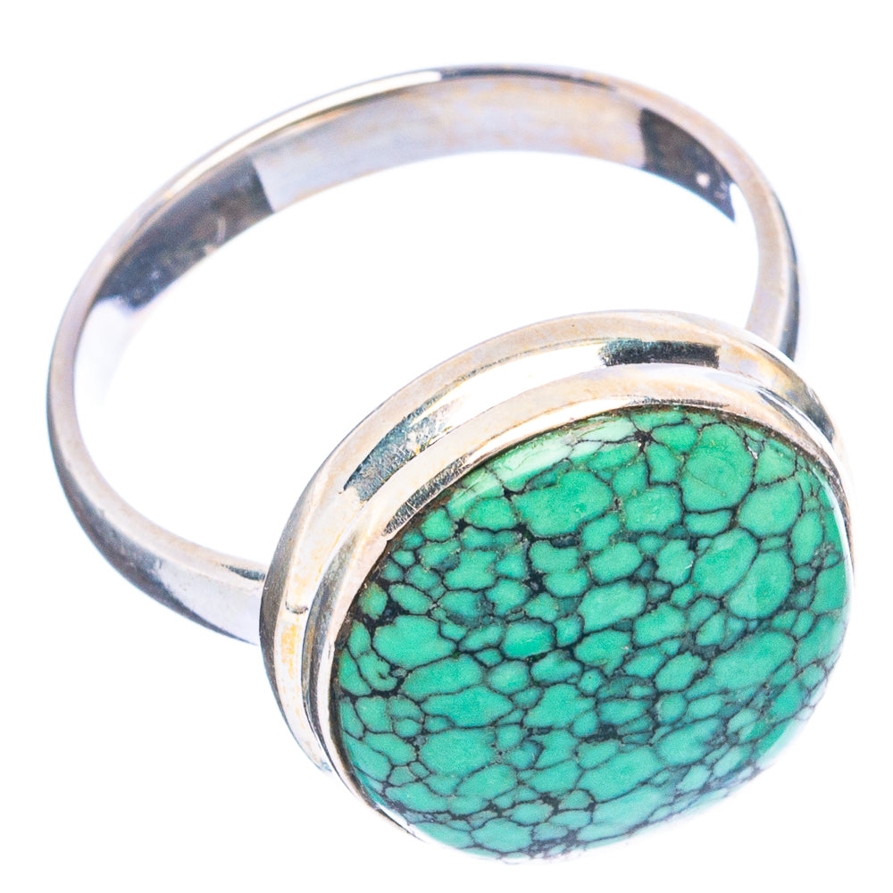Rare Arizona Spiderweb Turquoise Ring Size 9 (925 Sterling Silver) R4768