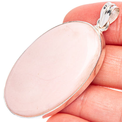 Pink Opal Pendant 2 1/4" (925 Sterling Silver) P40528