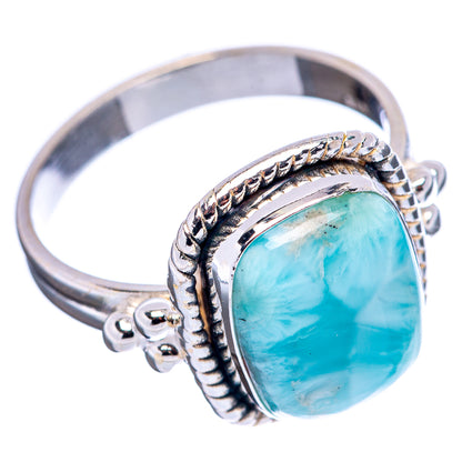 Rare Larimar Ring Size 8 (.925 Sterling Silver)