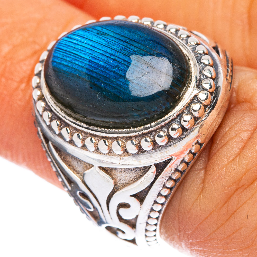 Labradorite Ring Size 6 (925 Sterling Silver) R146329