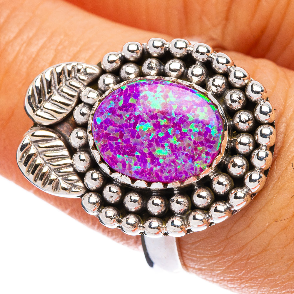 Synthetic Opal Ring Size 8 (925 Sterling Silver) R146339