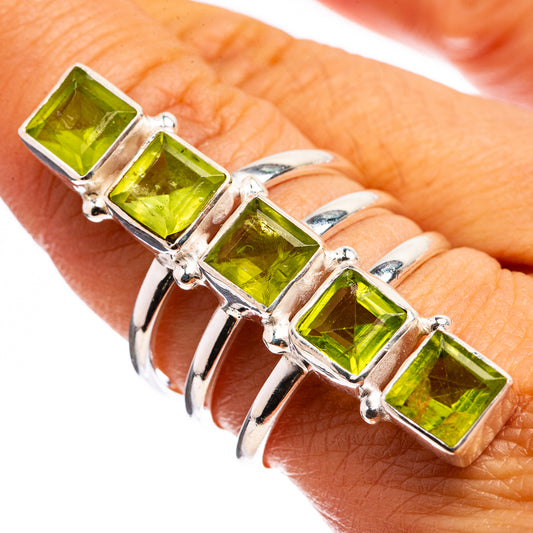 Large Peridot Ring Size 8.75 (925 Sterling Silver) R142899