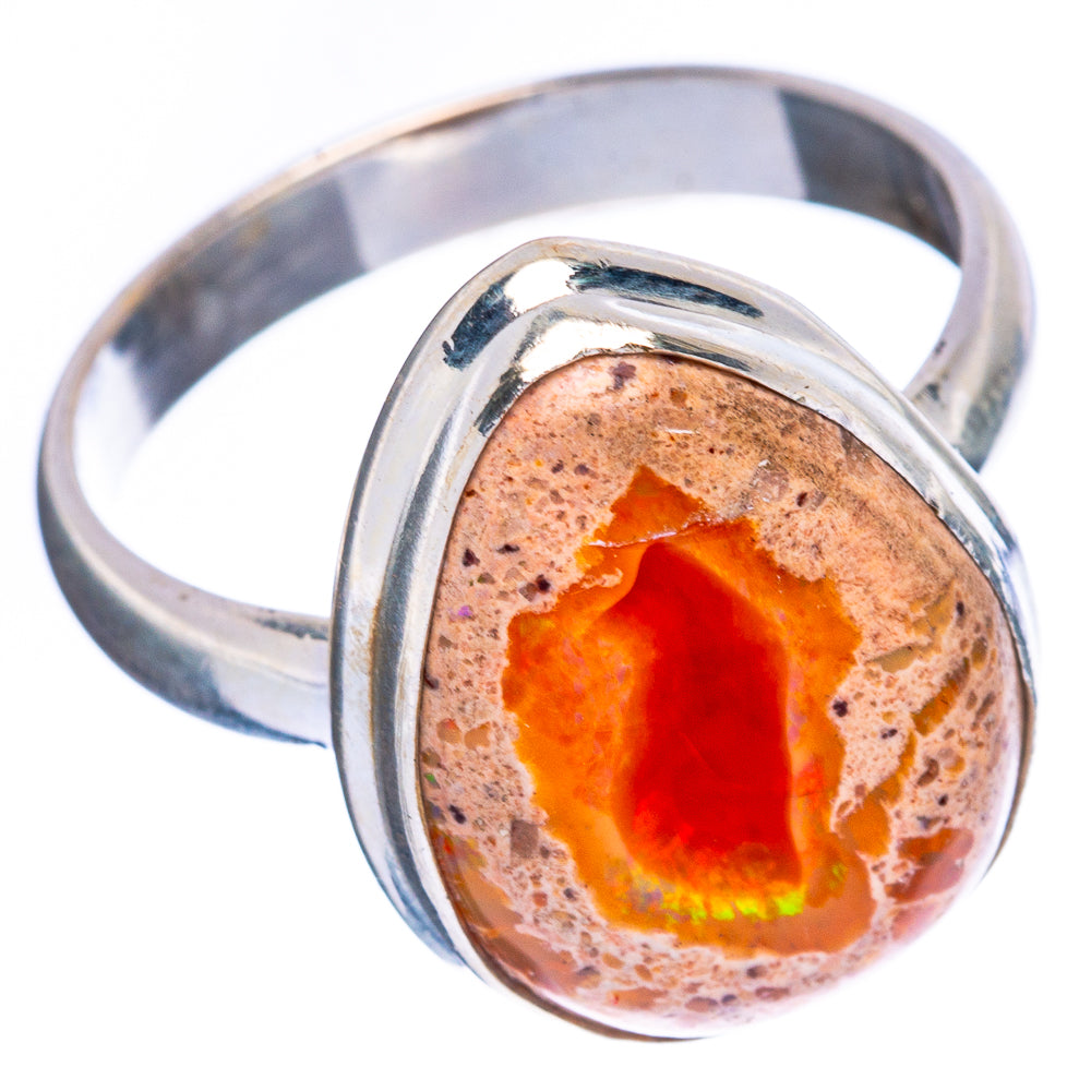 Mexican Fire Opal Ring Size 9.75 (925 Sterling Silver) R2410