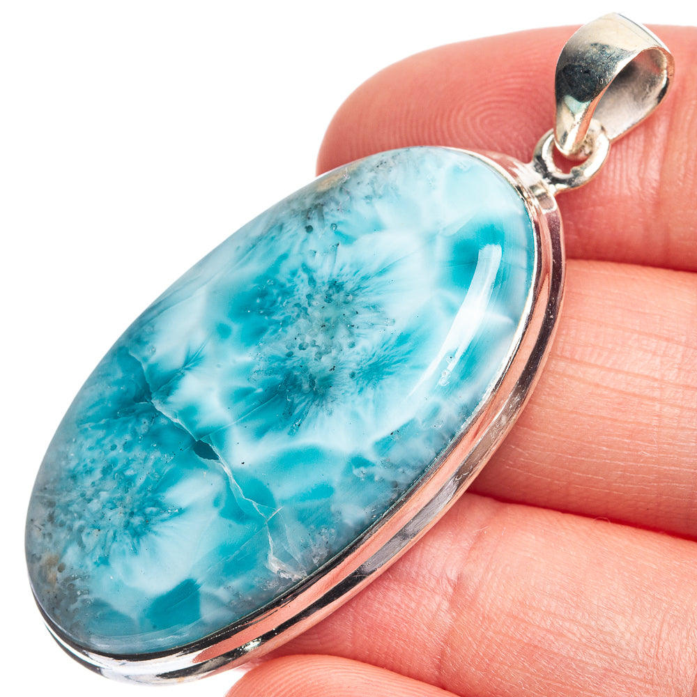 Larimar Pendant 2" (925 Sterling Silver) P39055