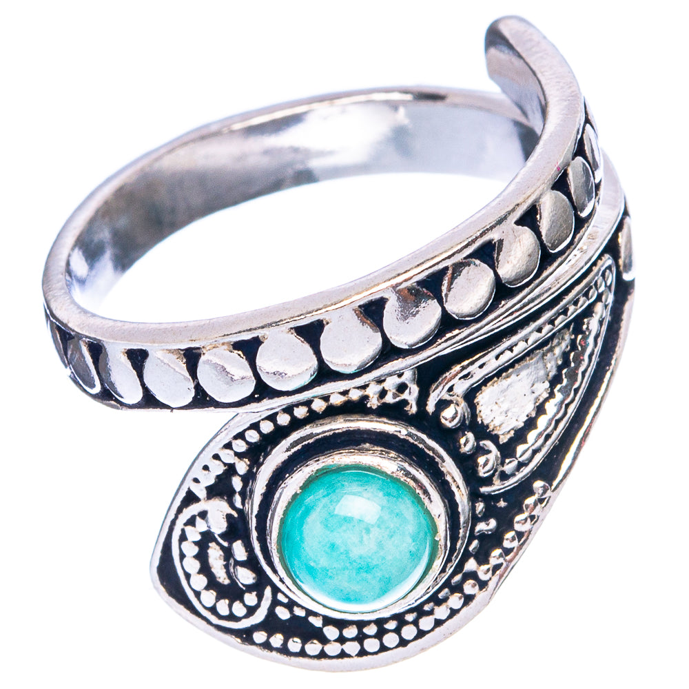 Dainty 925 sterling silver ring with turquoise oval cabochon and etched band