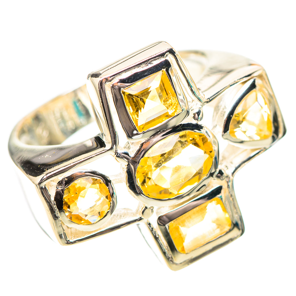 Faceted Citrine Ring Size 6 (925 Sterling Silver) RING139131
