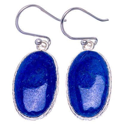 Lapis Lazuli Earrings 1 3/8" (925 Sterling Silver) E1801