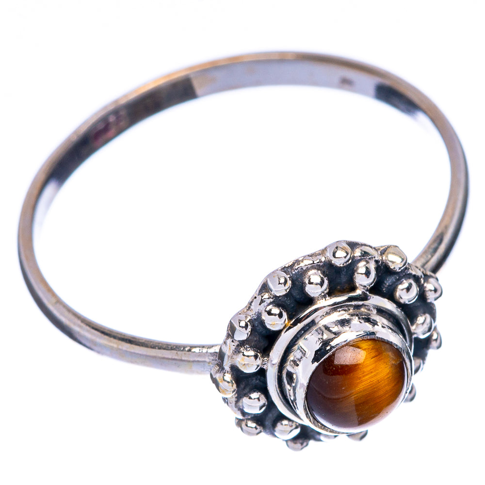 Tiger Eye Dainty Ring Size 9 (925 Sterling Silver) R145771